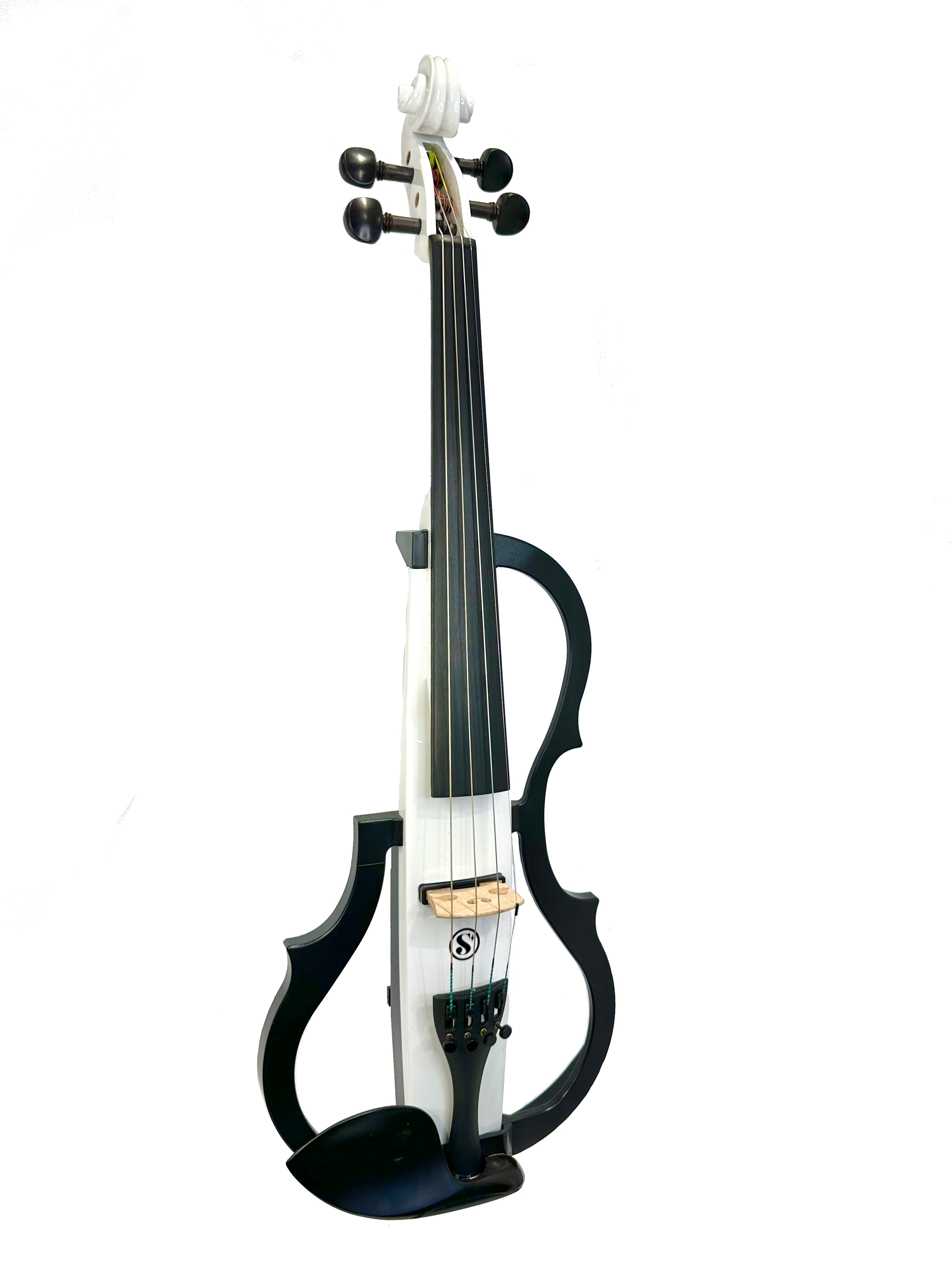 Sonic Strings Turbo II Series Electric Violin Frost Outfit