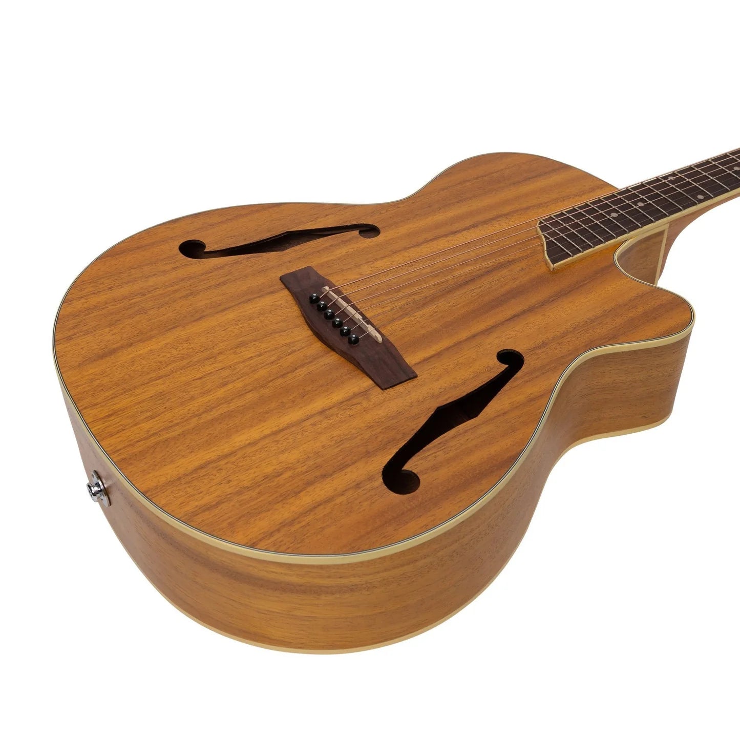 Martinez Jazz Hybrid Small Body Koa Acoustic Guitar w/ Pickup