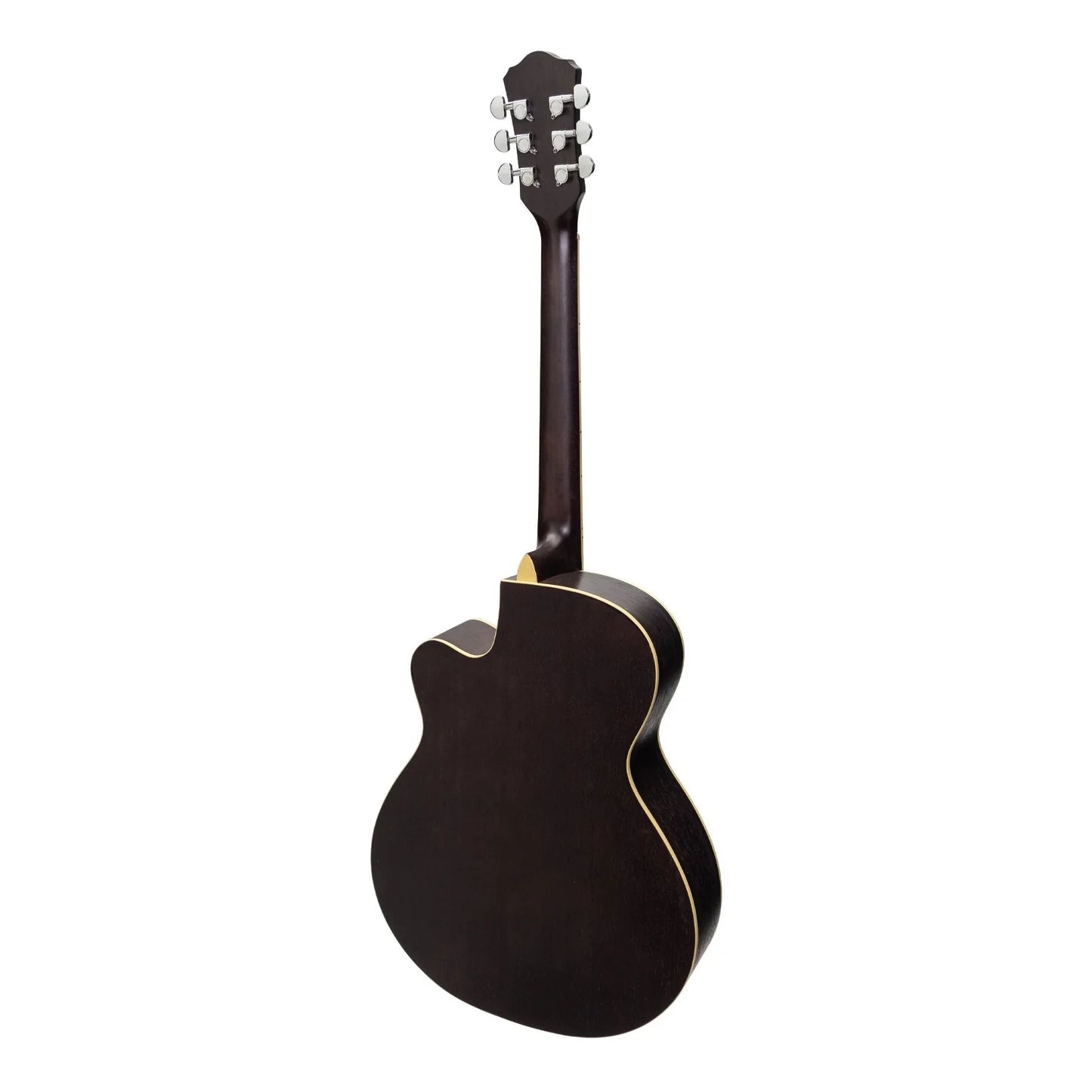 Martinez Jazz Hybrid Small Body Acoustic Guitar in Black