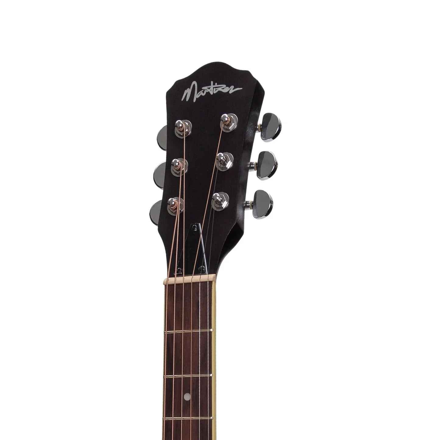Martinez Jazz Hybrid Small Body Acoustic Guitar in Black
