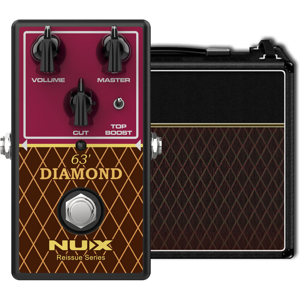 NUX Reissue Series 63' Diamond Overdrive Effects Pedal