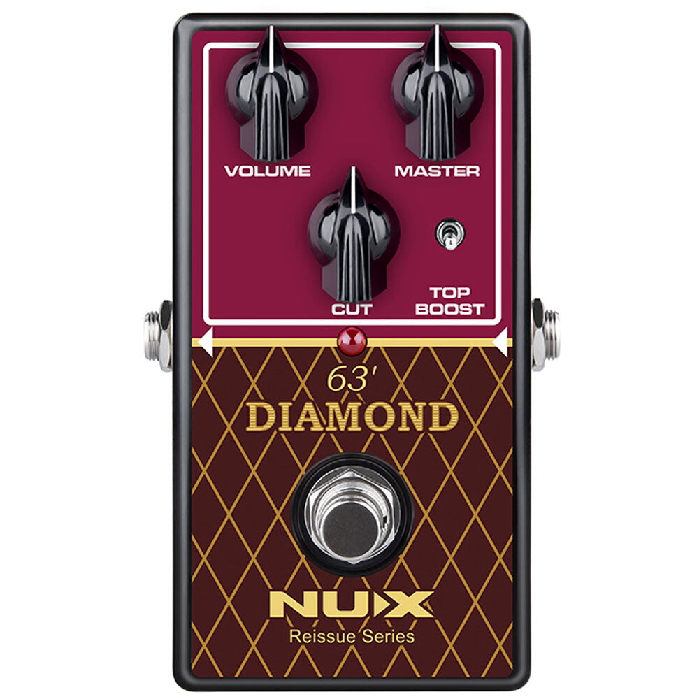 NUX Reissue Series 63' Diamond Overdrive Effects Pedal