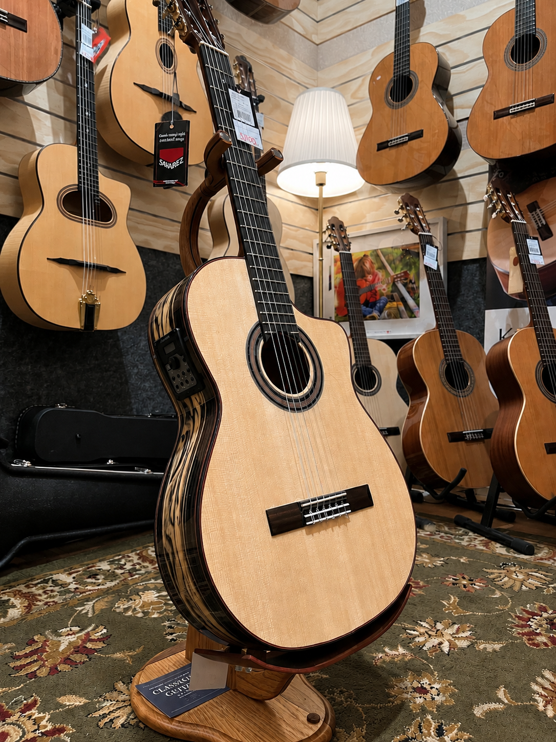 ORION Flamenco Guitar Ebony OFG95SE-CE w/ Pickup