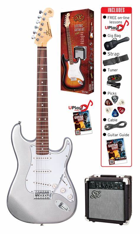 SX Beginner Electric Guitar and Amp Pack 4/4