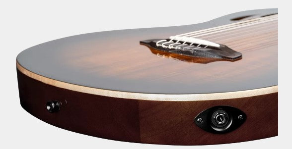 Ortega Tour Player Series Nylon String Guitar in Gloss Burst Pickup