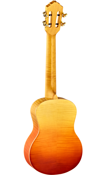 Ortega Prism Series Tenor Ukulele Flamed Maple Top Tequila Burst