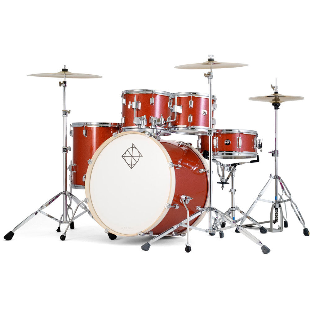 Dixon Spark 522 Series Low Volume 5-Pce Drum Kit with Cymbals (4 Options)