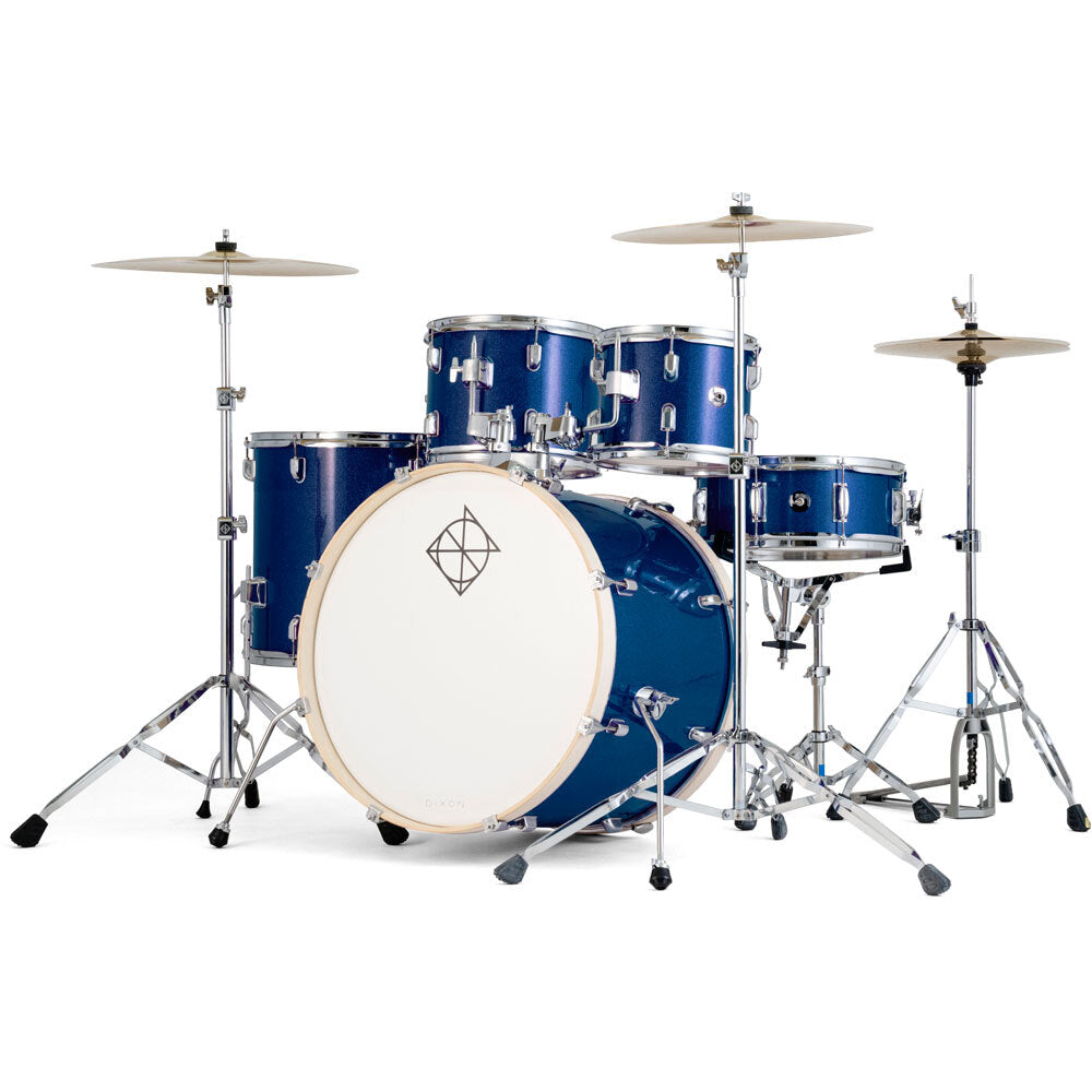 Dixon Spark 522 Series Low Volume 5-Pce Drum Kit with Cymbals (4 Options)
