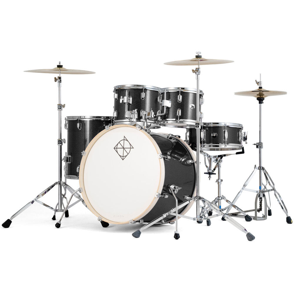 Dixon Spark 522 Series Low Volume 5-Pce Drum Kit with Cymbals (4 Options)