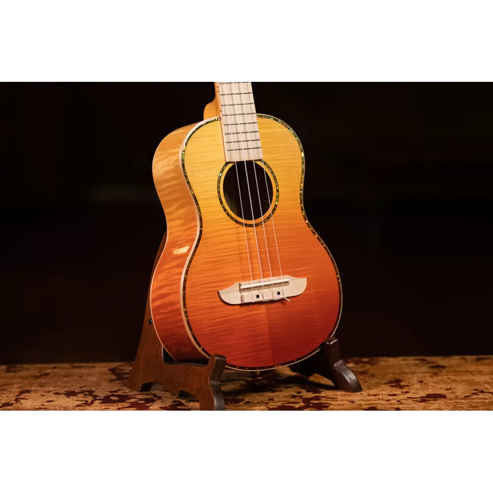 Ortega Prism Series Tenor Ukulele Flamed Maple Top Tequila Burst