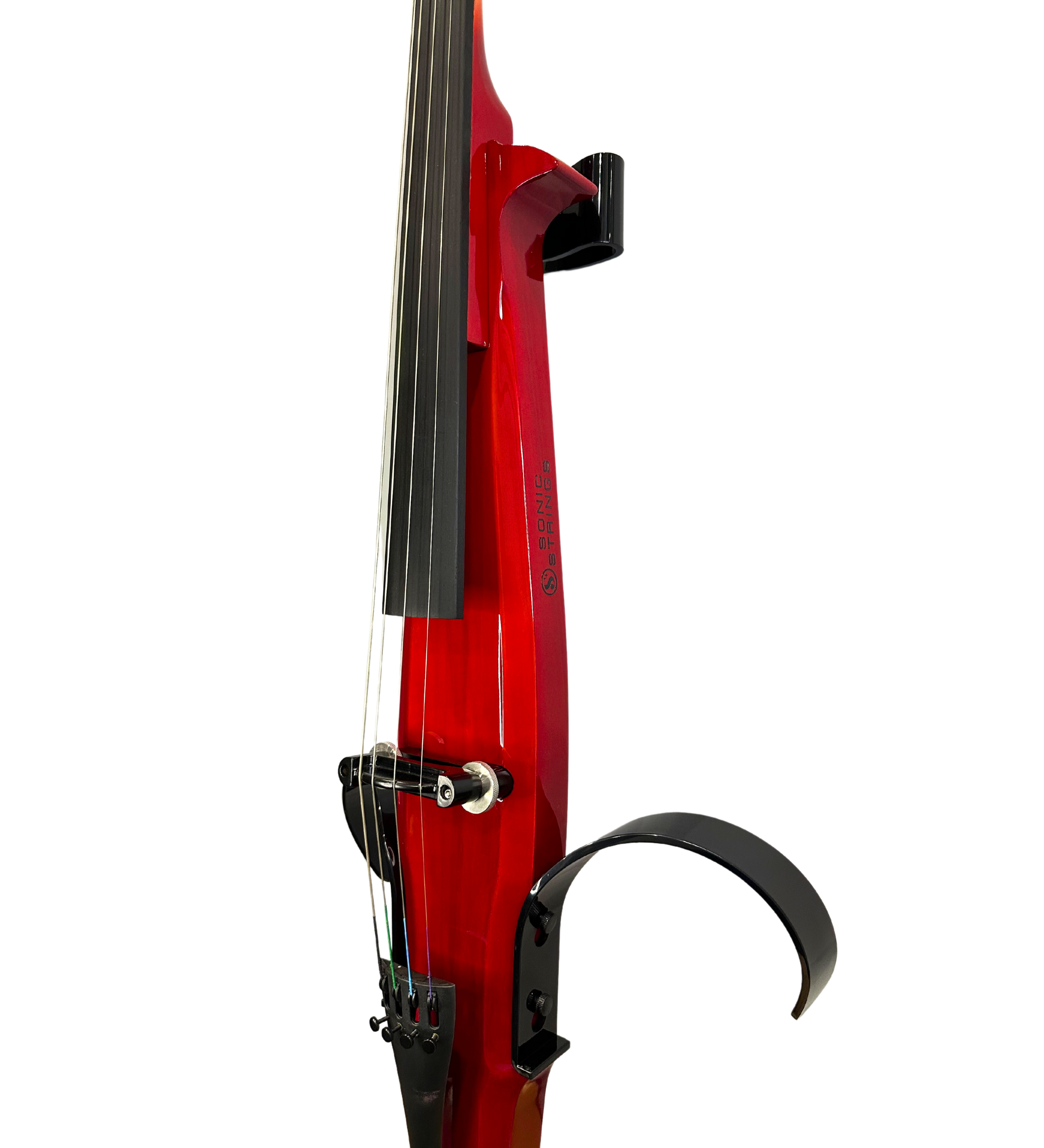 Sonic Strings Turbo Series Electric Cello Outfit Cherry Red