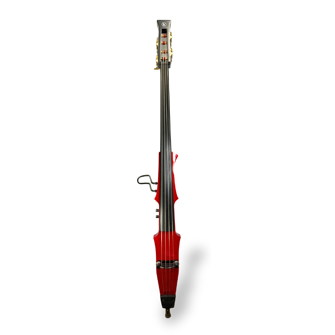 Sonic Strings Turbo Series Electric Double Upright Bass Outfit Cherry Red