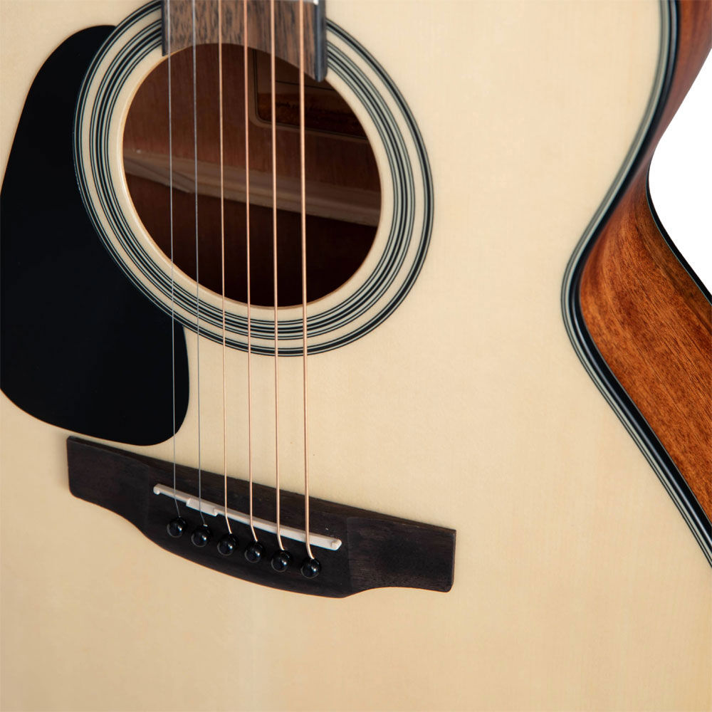 Takamine G12 Series Left Handed NEX AC/EL Guitar in Natural Satin Finish