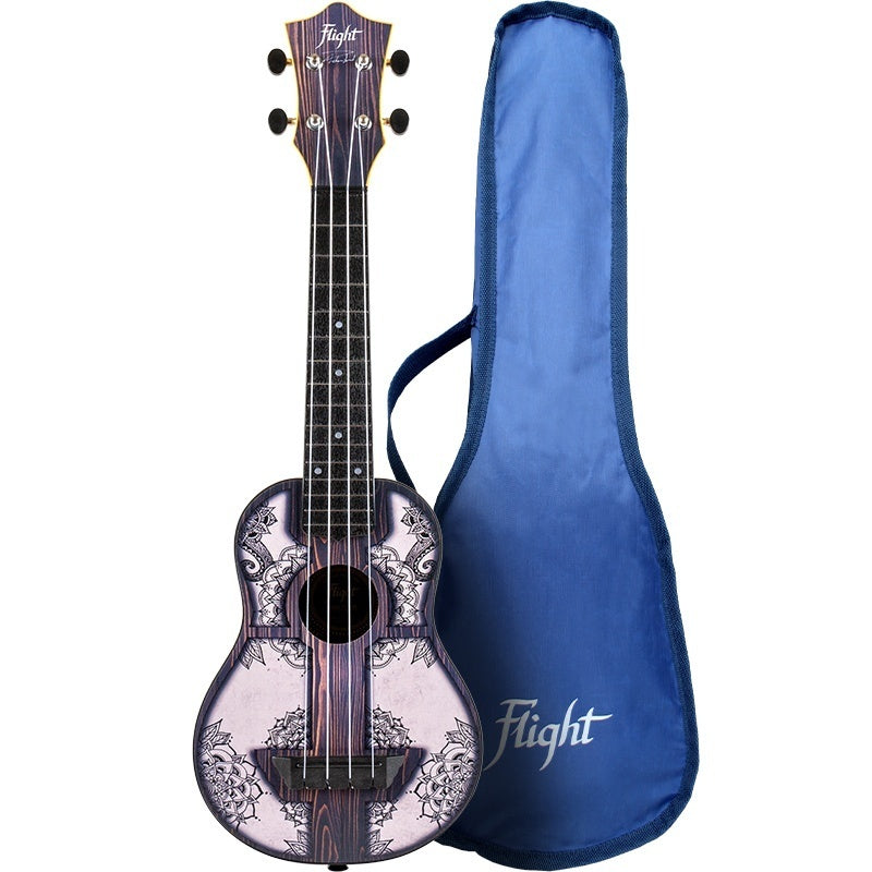 Flight Mandala Wood Travel Soprano Ukulele