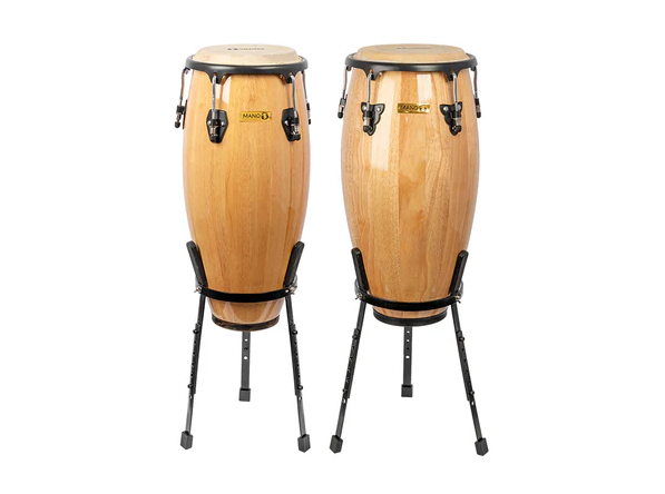 Mano Percussion Congas 10 & 11" w/ Individual Basket Stands