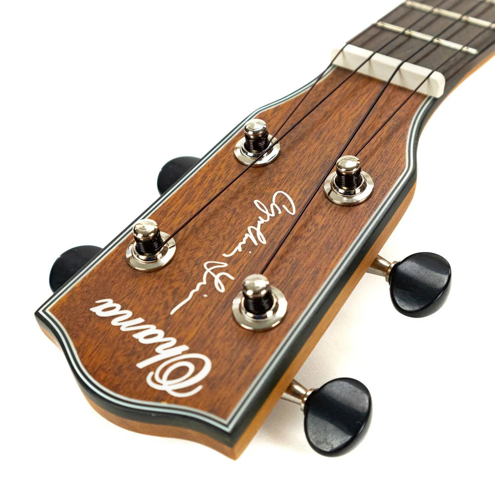 Ohana CK-25CE-CL Signature Cynthia Lin Solid Mahogany Top Electronic Ukulele