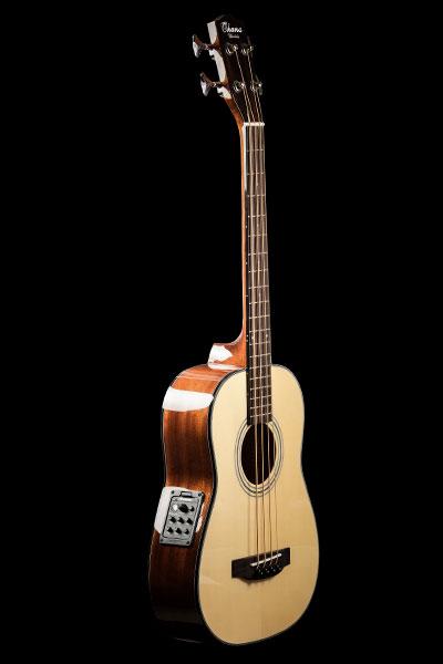 Ohana OBU-22 Solid Spruce Top Ukulele-Bass