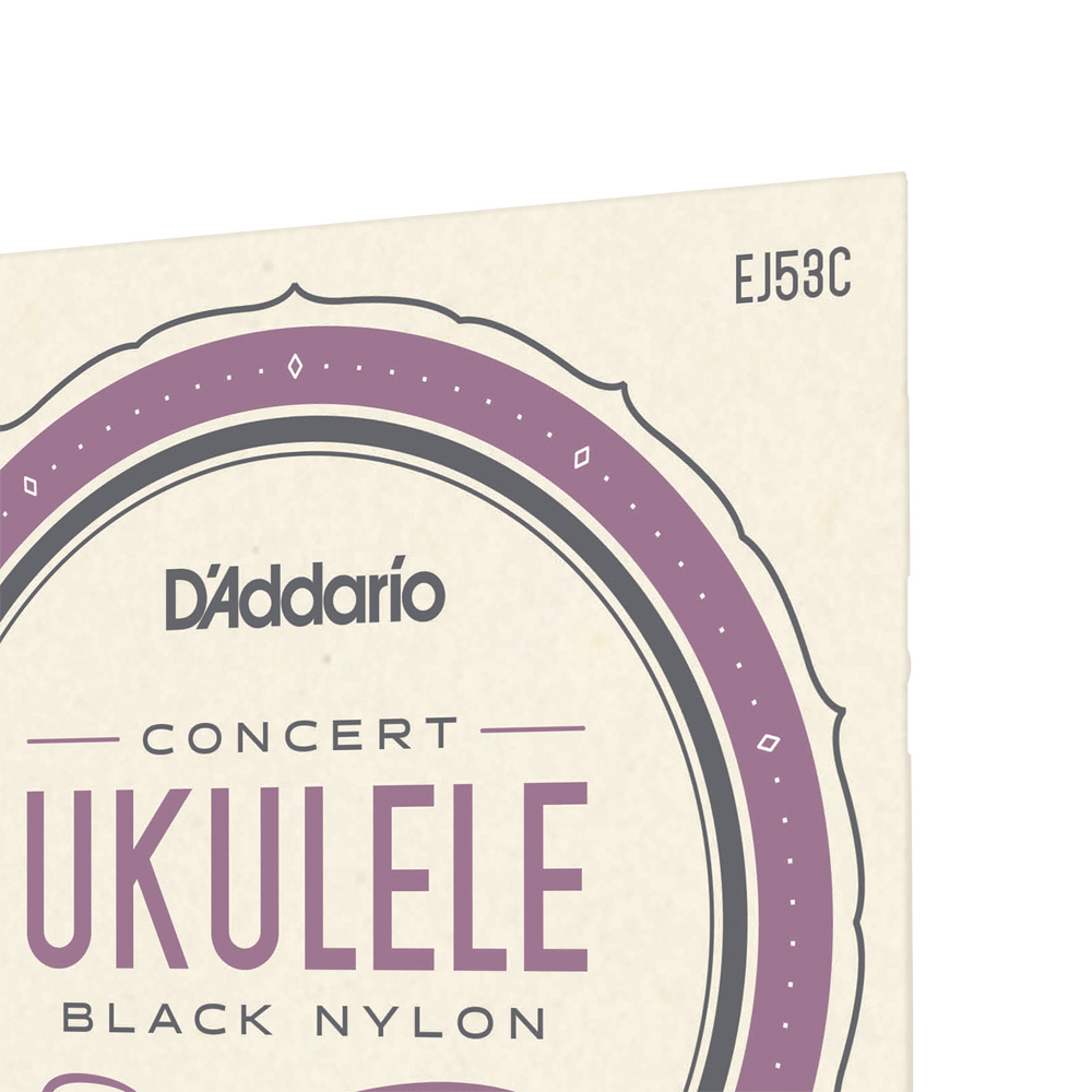 Daddario Black Nylon Concert Ukulele String Set