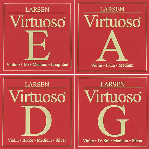 Larsen Virtuoso Violin String Set 4/4 (Med/Ball)