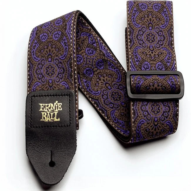 Ernie Ball Purple Paisley Jacquard Polypro Guitar Strap