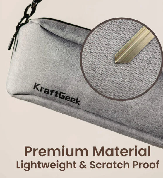 KraftGeek Bravo Collapsible Music Stand Solo Gig Kit with Bag (Black or White)