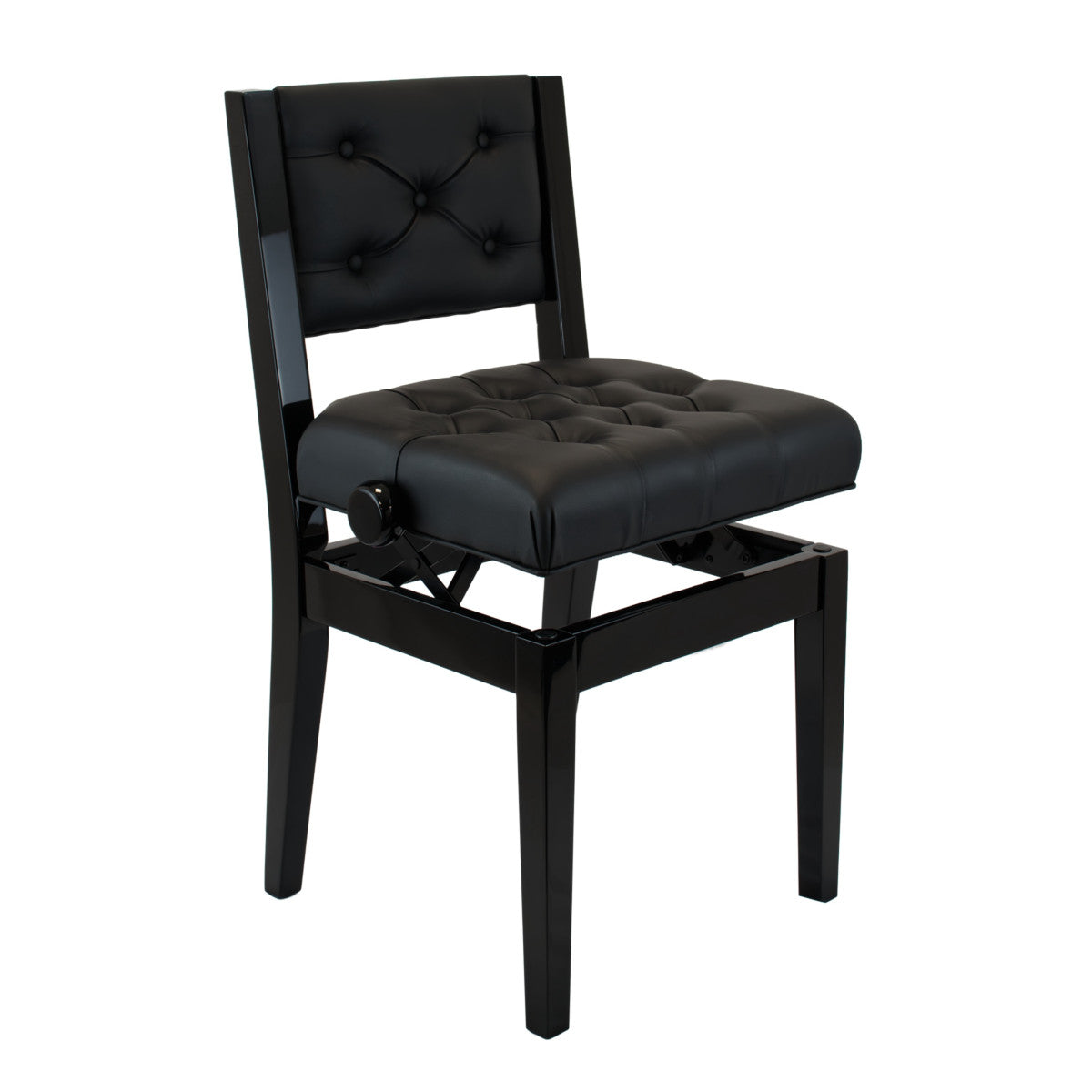 QEP Adjustable Piano Bench with Back Rest