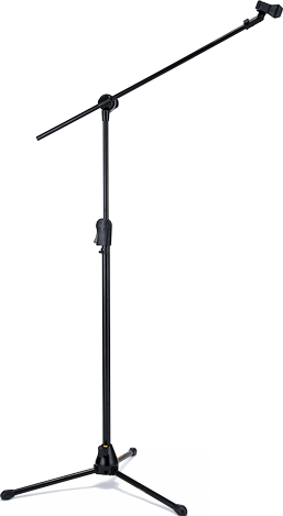 Hercules EZ Clutch Tripod Microphone Stand w/2-in-1 Hideaway Boom MS533B