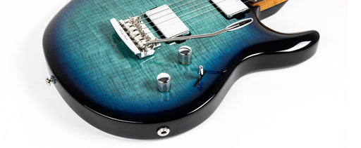 Music Man Luke 4 HH Guitar in Blue Dream Figured Maple Top *CLEARANCE