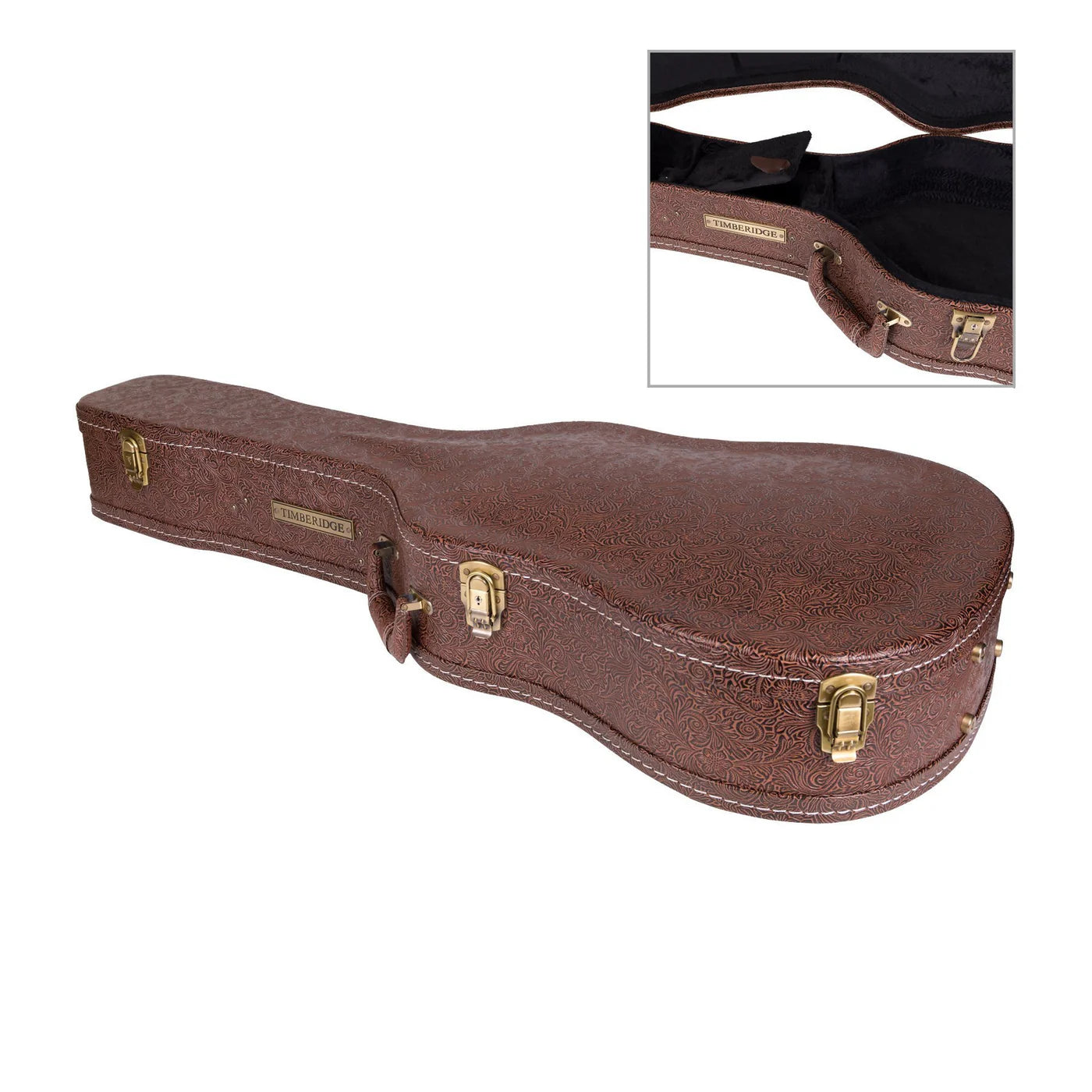 Martinez Timberidge '3 Series' Solid Spruce Top Dreadnought Pickup 'Tree of Life'