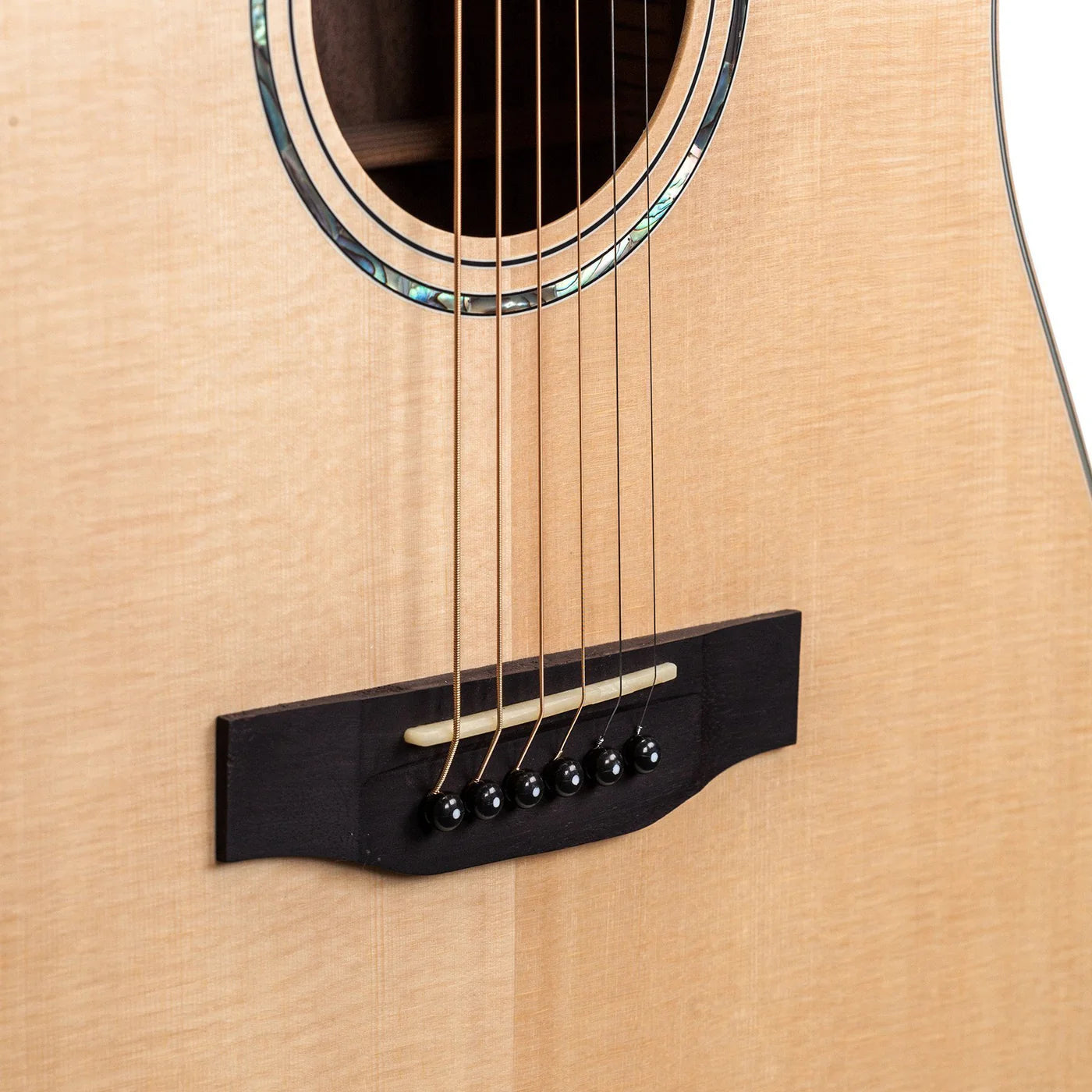Martinez Timberidge '3 Series' Solid Spruce Top Dreadnought Pickup 'Tree of Life'