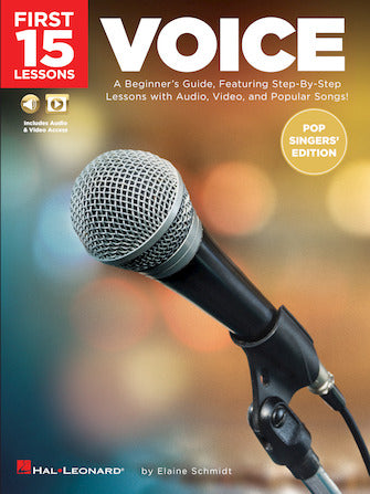 FIRST 15 LESSONS VOICE POP SINGERS EDITION BK/OLM