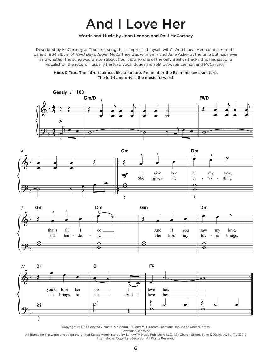 Really Easy Piano - The Beatles Collection