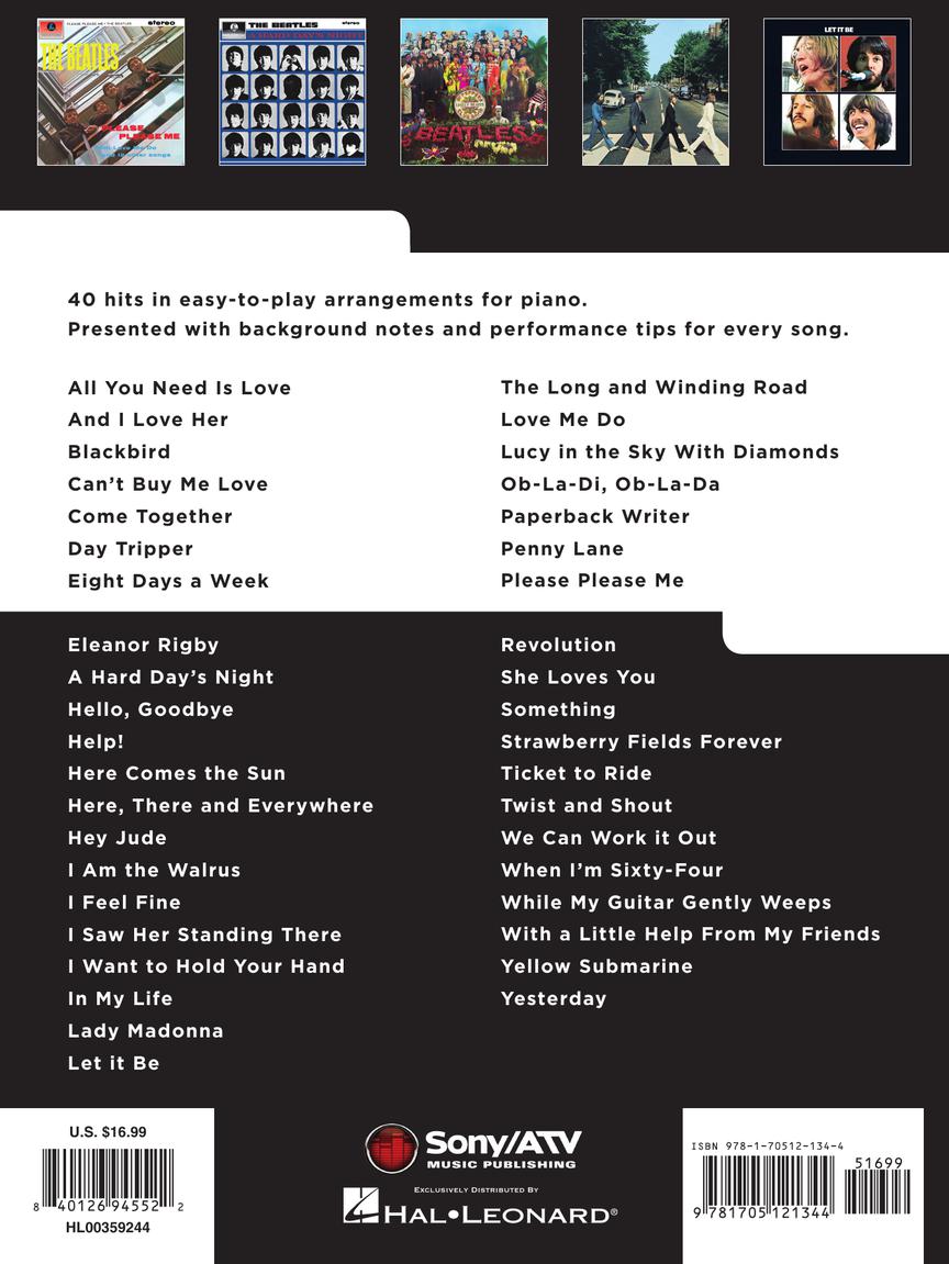 Really Easy Piano - The Beatles Collection