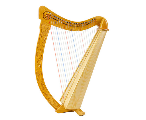 Troubadour Harp 22 String Carved Frame with Bag