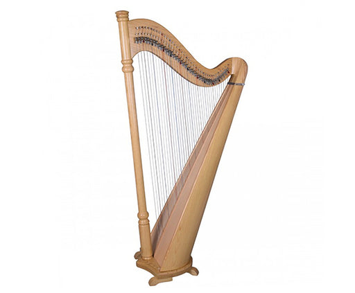 Pillar Harp 34 String Ashwood with Bag - Natural Ashwood