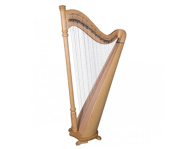 Pillar Harp 34 String Ashwood with Bag - Natural Ashwood