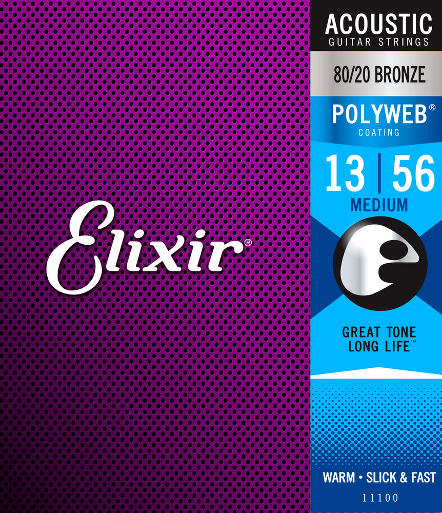 Elixir 11100 Polyweb 80/20   Medium 13-56