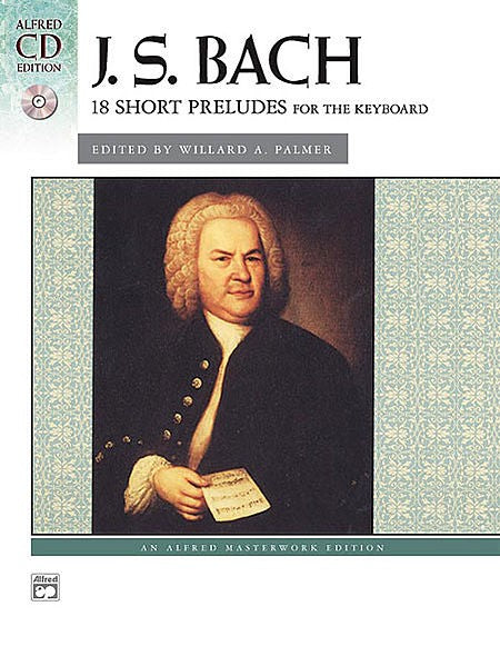 Bach 18 Short Preludes Book / Cd by Alfred