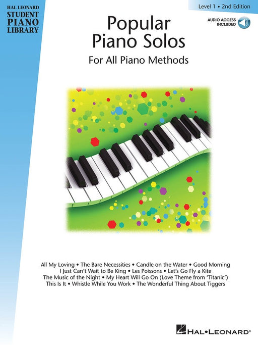 Hal Leonard HLSPL Popular Piano Solos with Audio Access