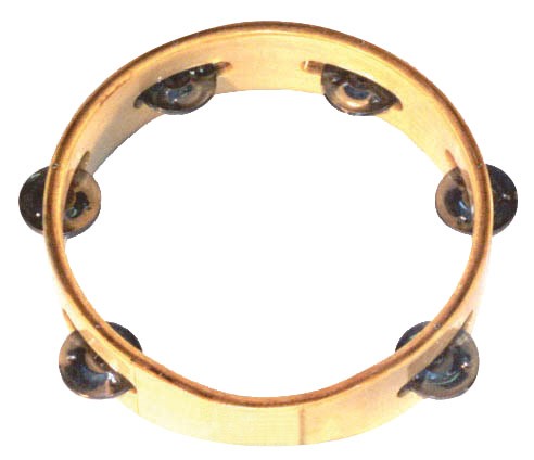 8 Inch Headless Tambourine with 6 Pair of Jingles by