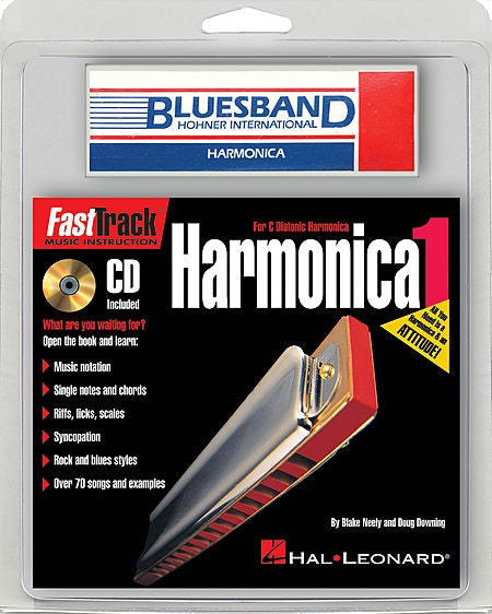 FastTrack Mini Harmonica Pack Book/Cd/Harmonica