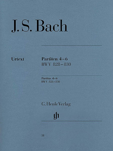 Bach's Partitas Book 2 Nos 4-6 BWV 828-830 Urtext
