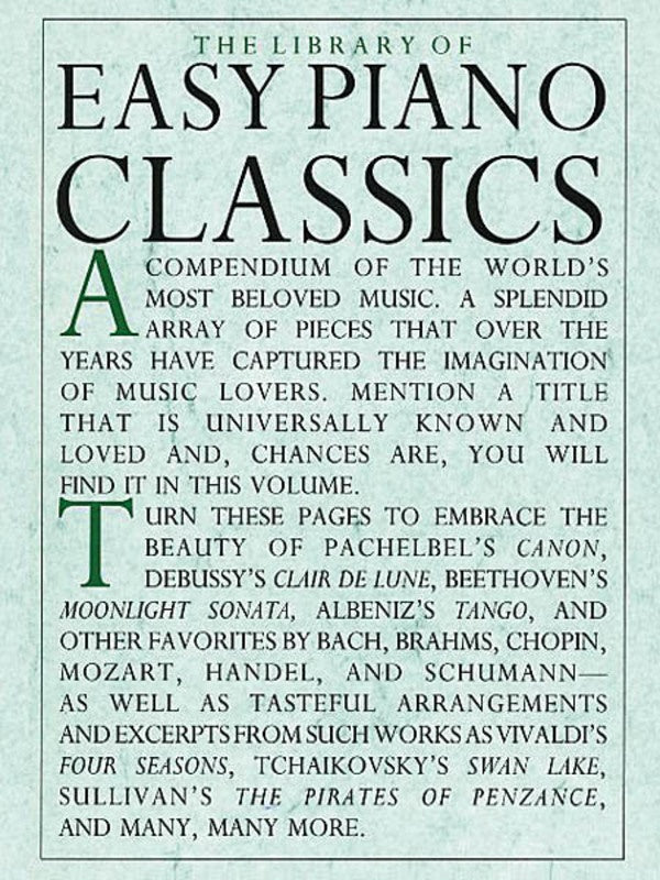 The Library of Easy Piano Classics - Easy Piano