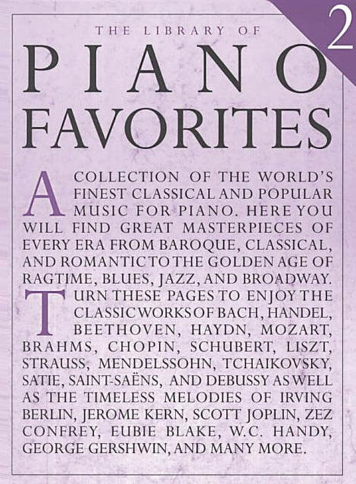 The Library of Piano Favourites 2 - Piano Solo
