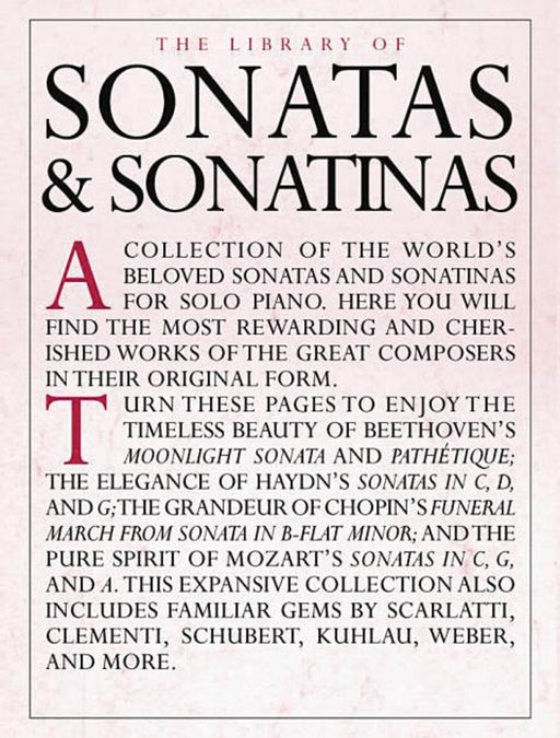 The Library of Sonatas & Sonatinas - Piano Solo
