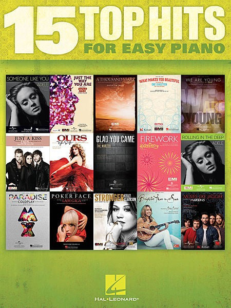 15 Pop Hits Easy Piano