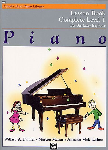 Alfred's Basic Piano Course Lesson Level 1a 1b Later Beginner