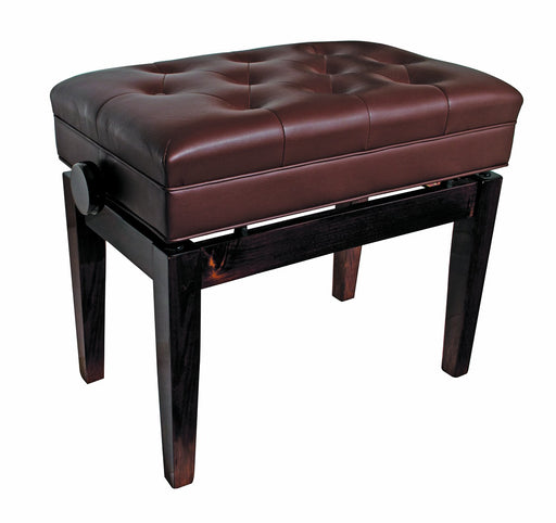 Deluxe Padded Piano Stool / Bench with Storage and Adjustable