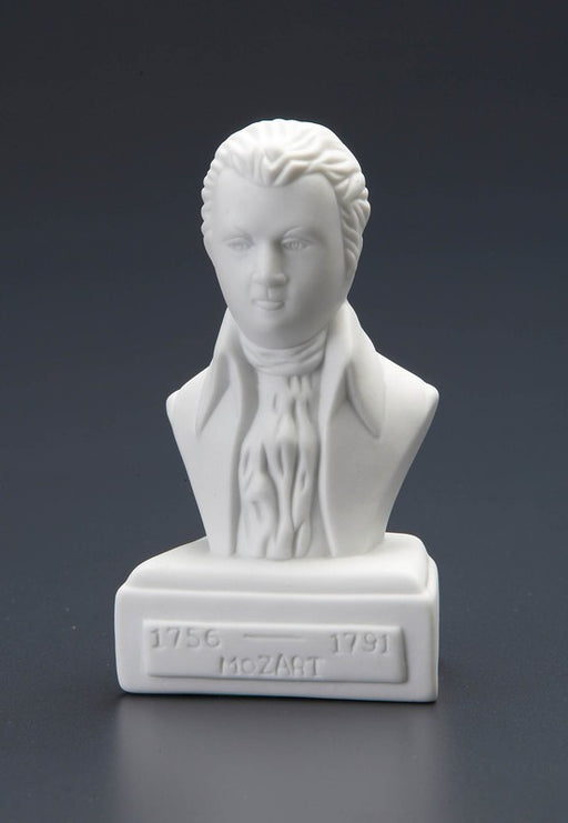 Wolfgang Amadeus Mozart Statuette White Porcelain