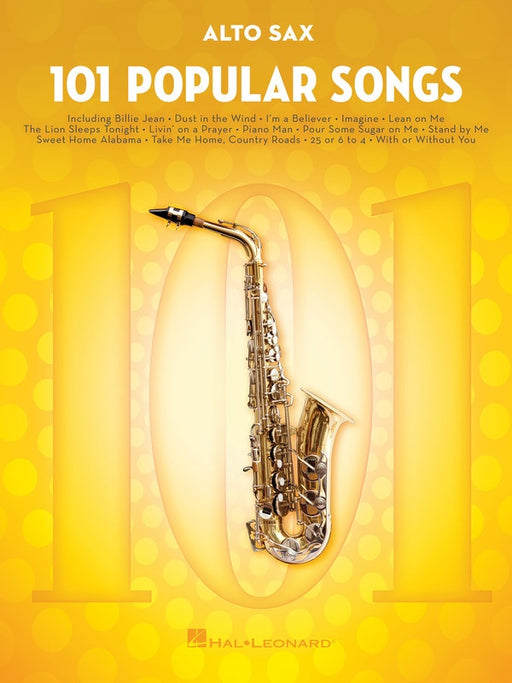 101 Popular Songs Book for Alto Saxophone